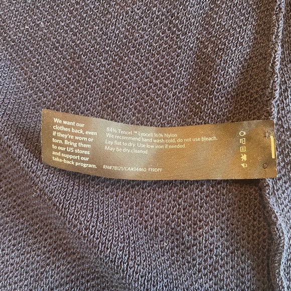 Blue Tencel Eileen Fisher Cardigan - Picture 4 of 8